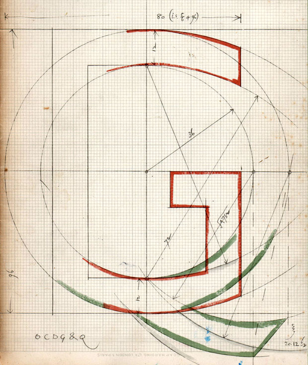 Nakres k pismu Gill Sans