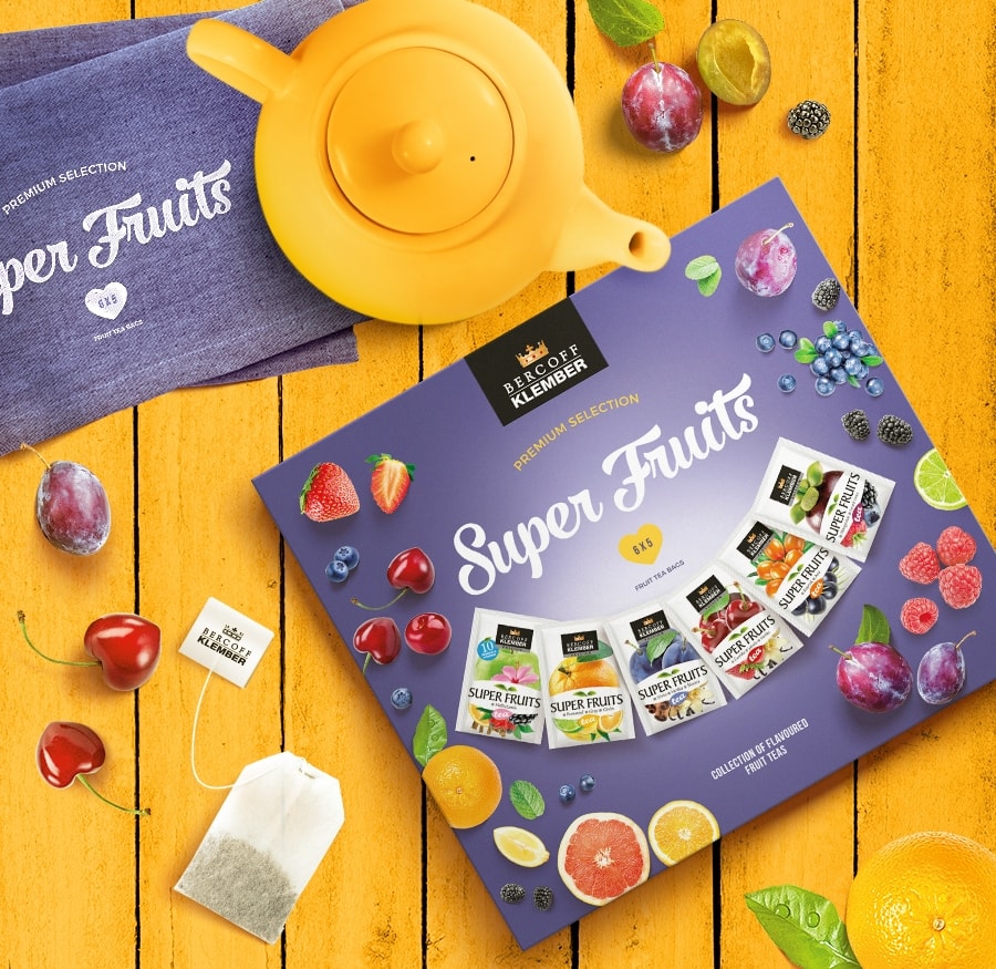 KLEMBER - Super Fruits Selection - obalový dizajn